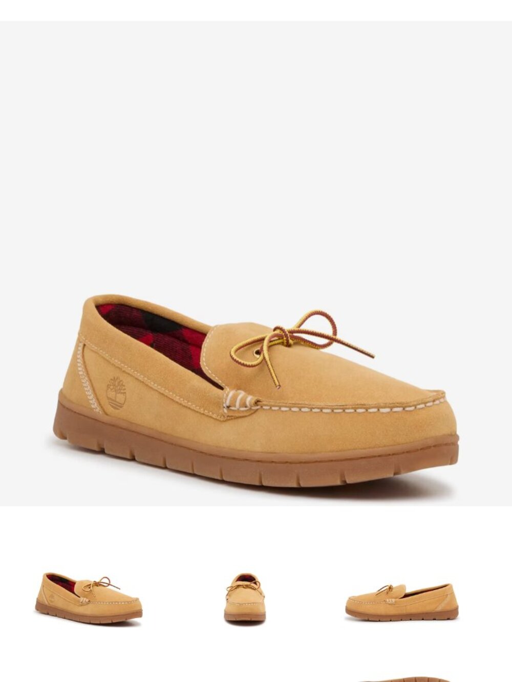 new TIMBERLAND wheat 1 eye mocassin slipper shoes mens 11